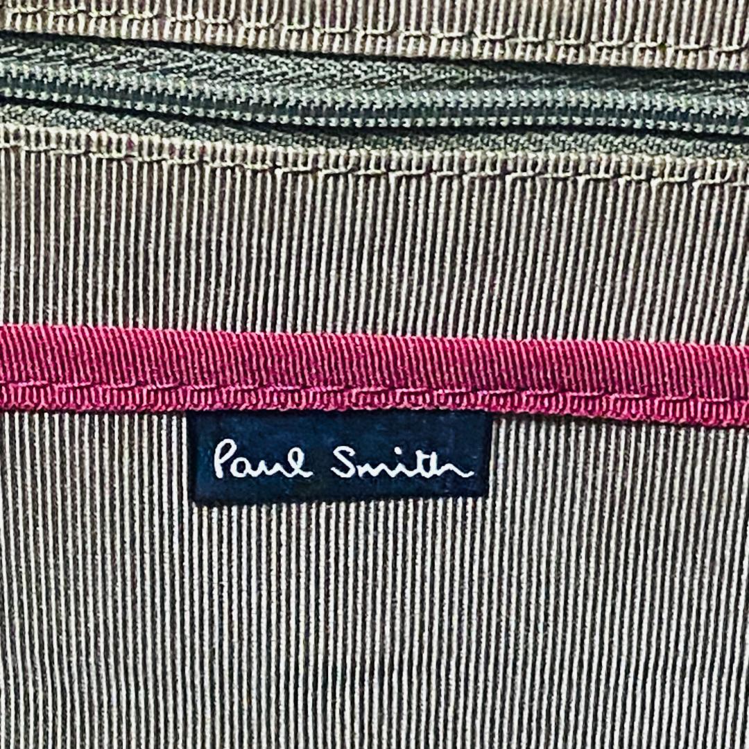 ポールスミス ストライプ ビジネスバッグ ブリーフケース　ブラック　A4可