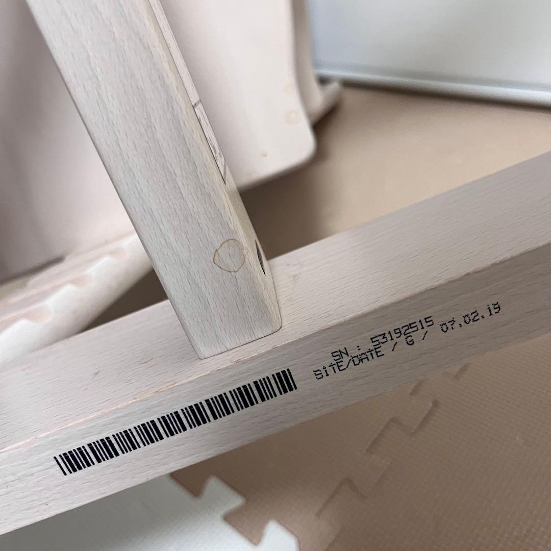 【新型】シリアル5　ストッケ トリップトラップホワイトウォッシュ