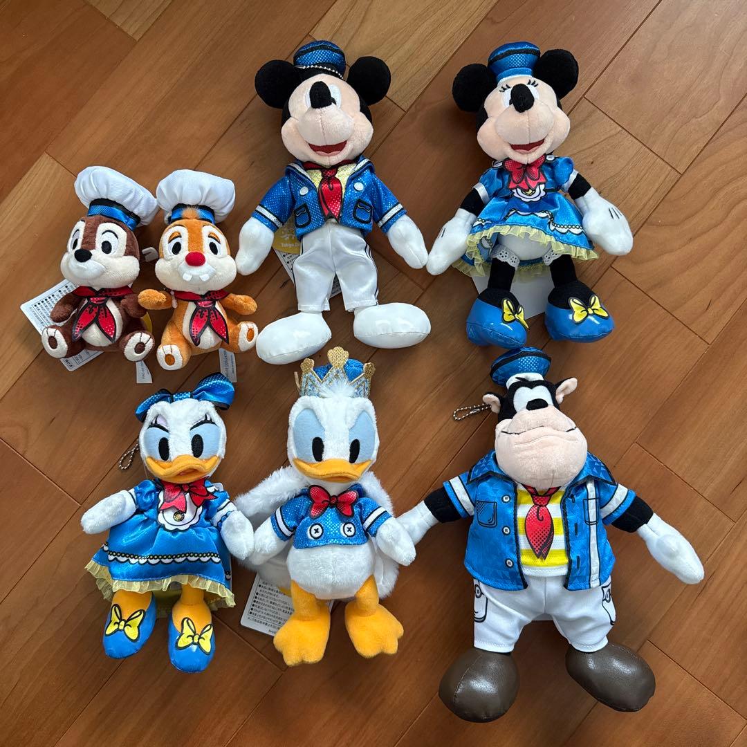 東京ディズニーランド ドナルド パルパルーザ ぬいぐるみバッジ ぬいば 全6種