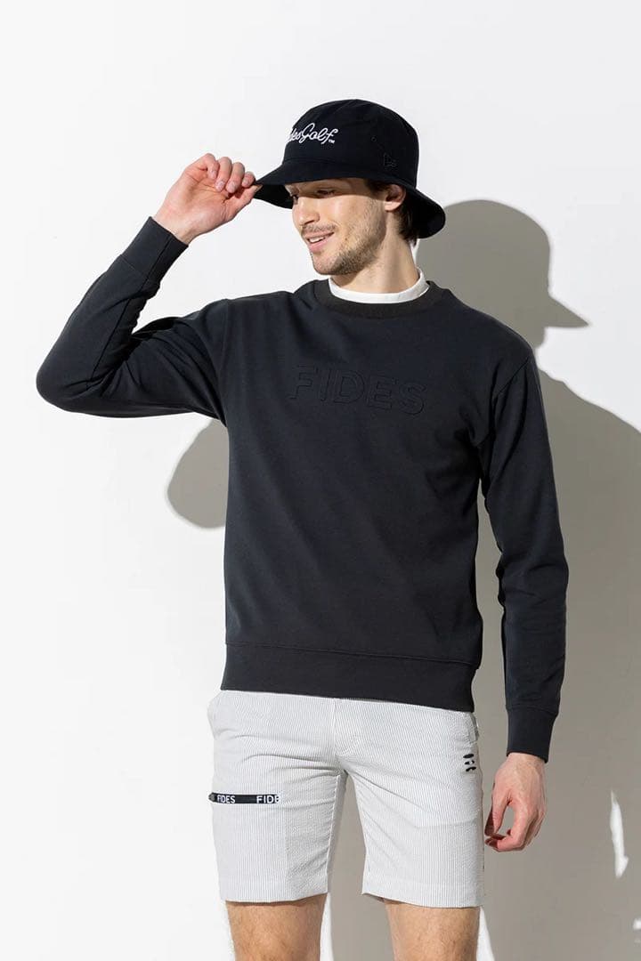 メンズウェア FIDES BACK MESH PUNCH CREW NECK SWEAT
