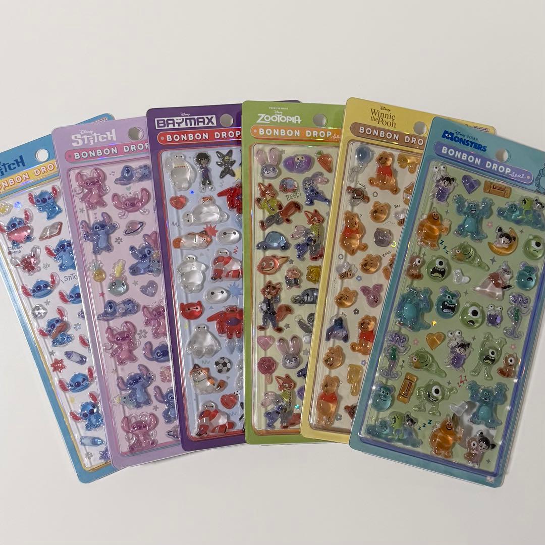 ボンボンドロップシール ディズニー 第2弾 6種セット