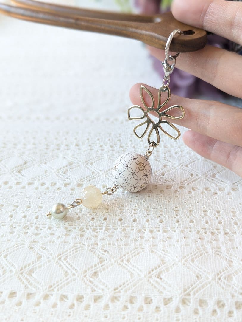 みなちんさま専用　サンダルウッド猫のかんざし〈取り替えチャーム8種〉