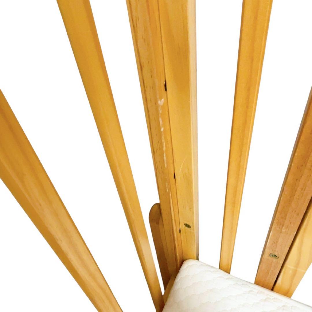 【ハル】　大和屋　パタンII 　折りたたみ　ミニ　ベビーベッド ナチュラル