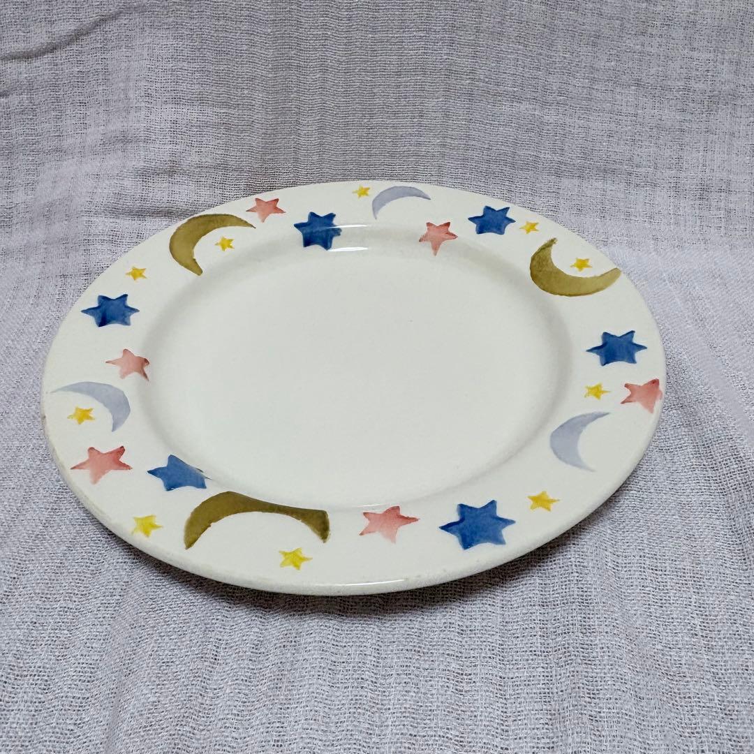 英国アンティーク  Winton スパングウェア 皿 星と月 27cm