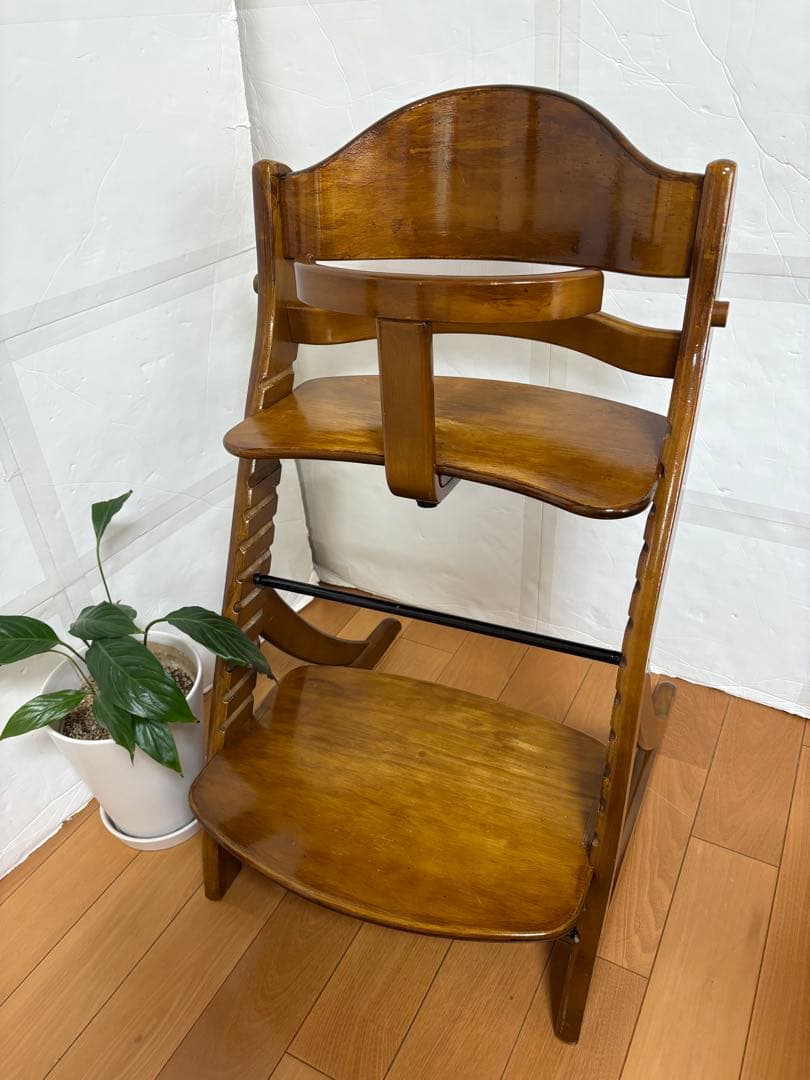 【美品】yamatoya 大和屋　すくすくチェア　テーブル付き　ベビーチェア