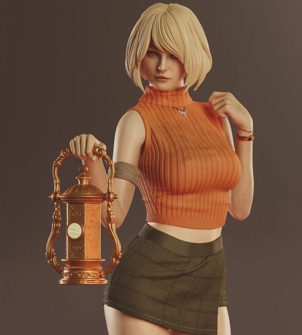 1/4　未塗装 未組立　フィギュア　ガレージキット 【 アシュリー 】