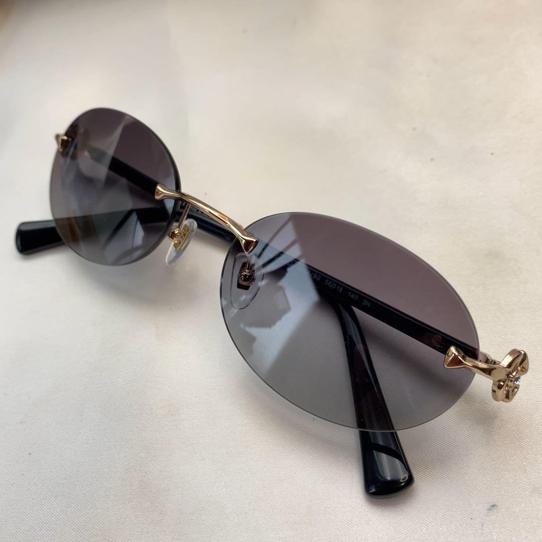 BVLGARI サングラス　6191-B-D 2014/8G リムレス　極美品