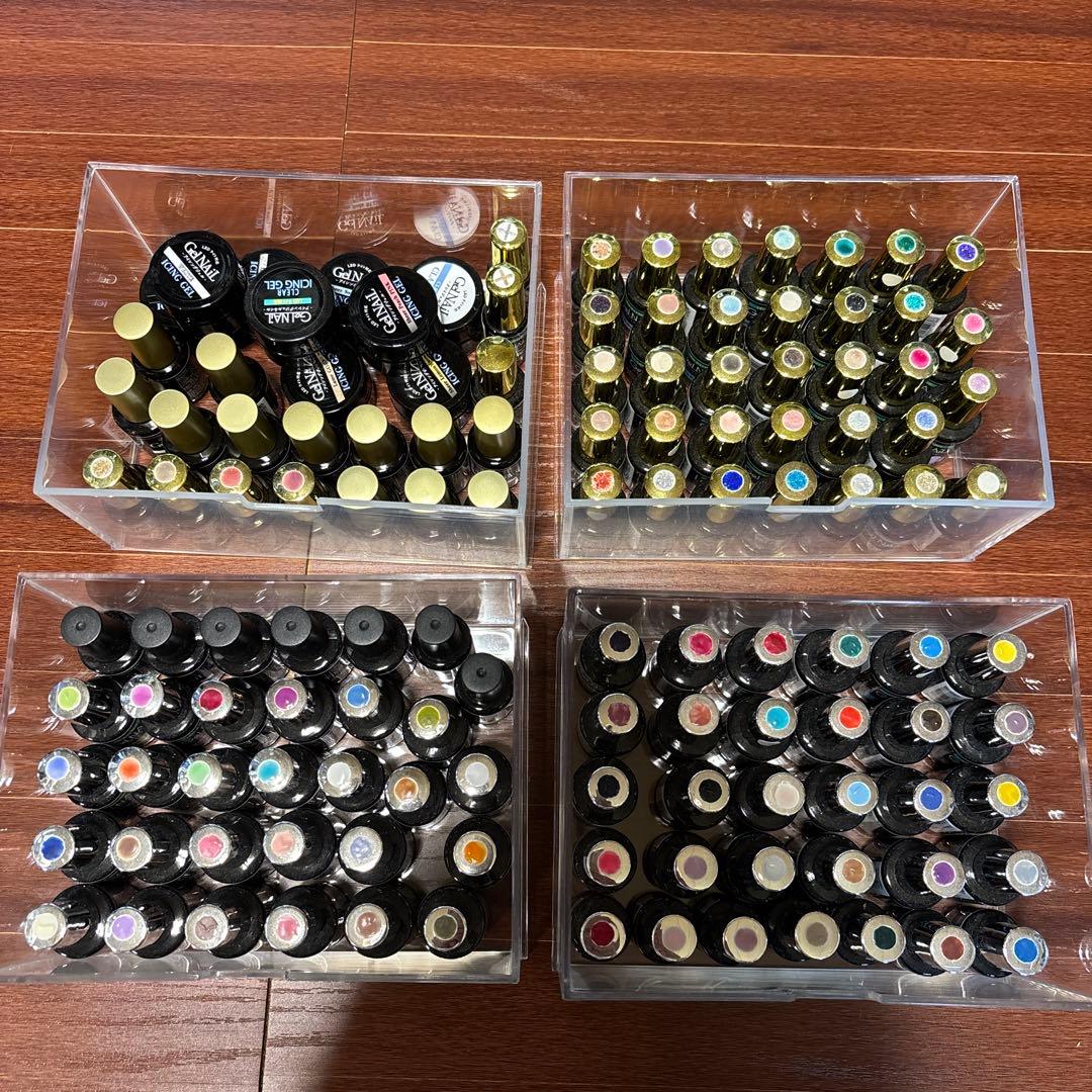 セリアジェルネイル計128個