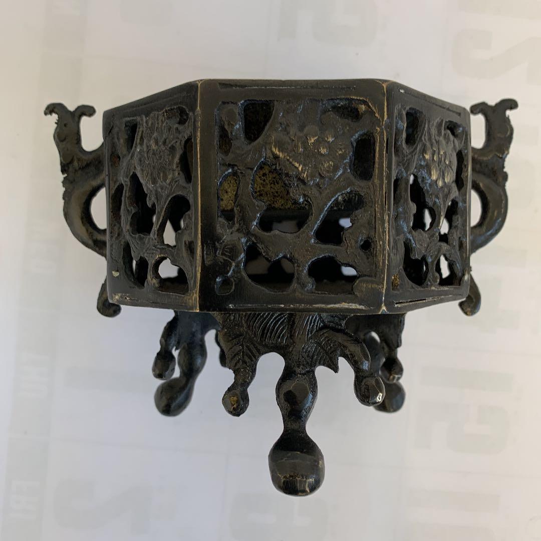 香炉　唐金　真鍮製