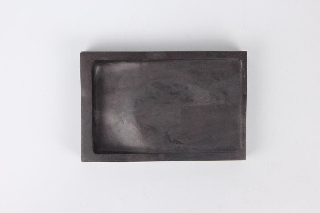 古端渓硯　雲龍硯　書道具　文房四寶　中国硯石　昭和題詩銘箱入 Eo21-29