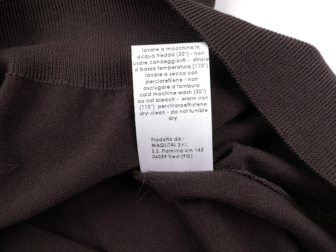 Cruciani◆Made in Italy◆48◆ブラウン◆ハイゲージ ニット