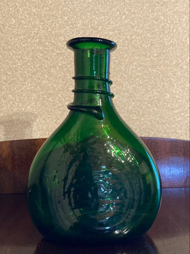 稀少❗️イラン サドルフラスコ アンティークガラス