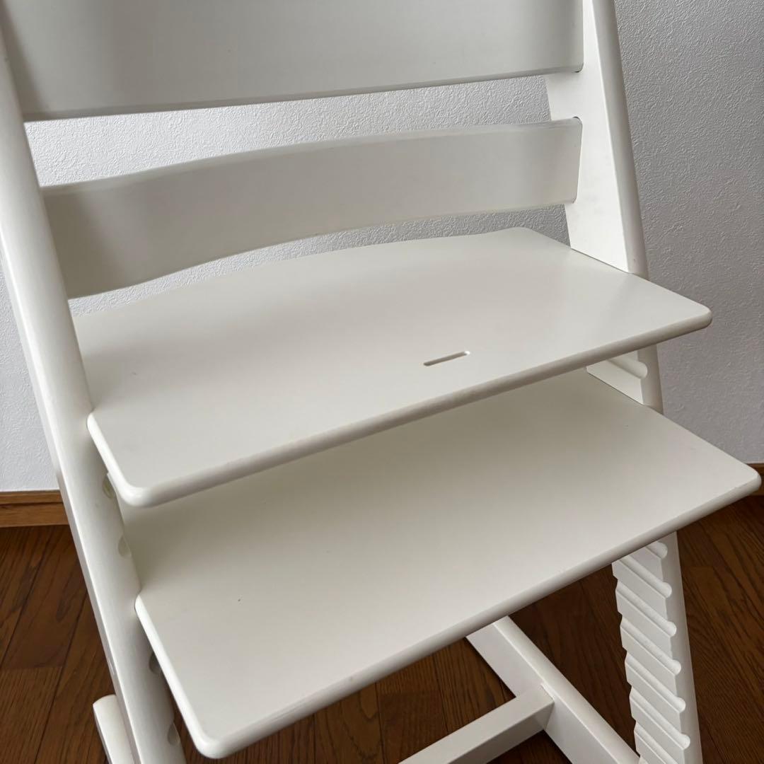 ストッケ　トリップ トラップ　ベビーチェア+ベビーセット　ホワイト②