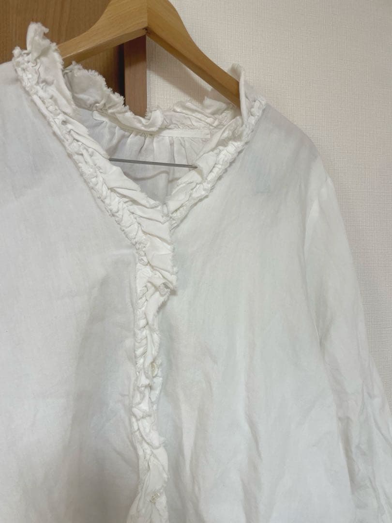 ・journal standard luxe CLシャンブレー フリルブラウス