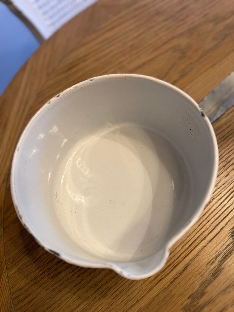 フランスアンティークホーローJapy社ウェディングセット片手鍋セット