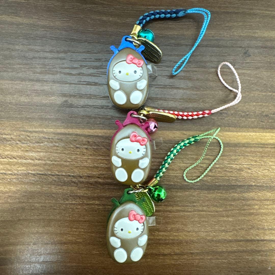 キティ 根付け 3点セット 開運 虫