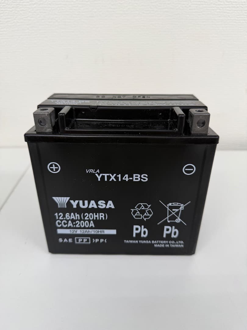 台湾ユアサ YUASA YTX14-BS バイクバッテリー 初期充電済