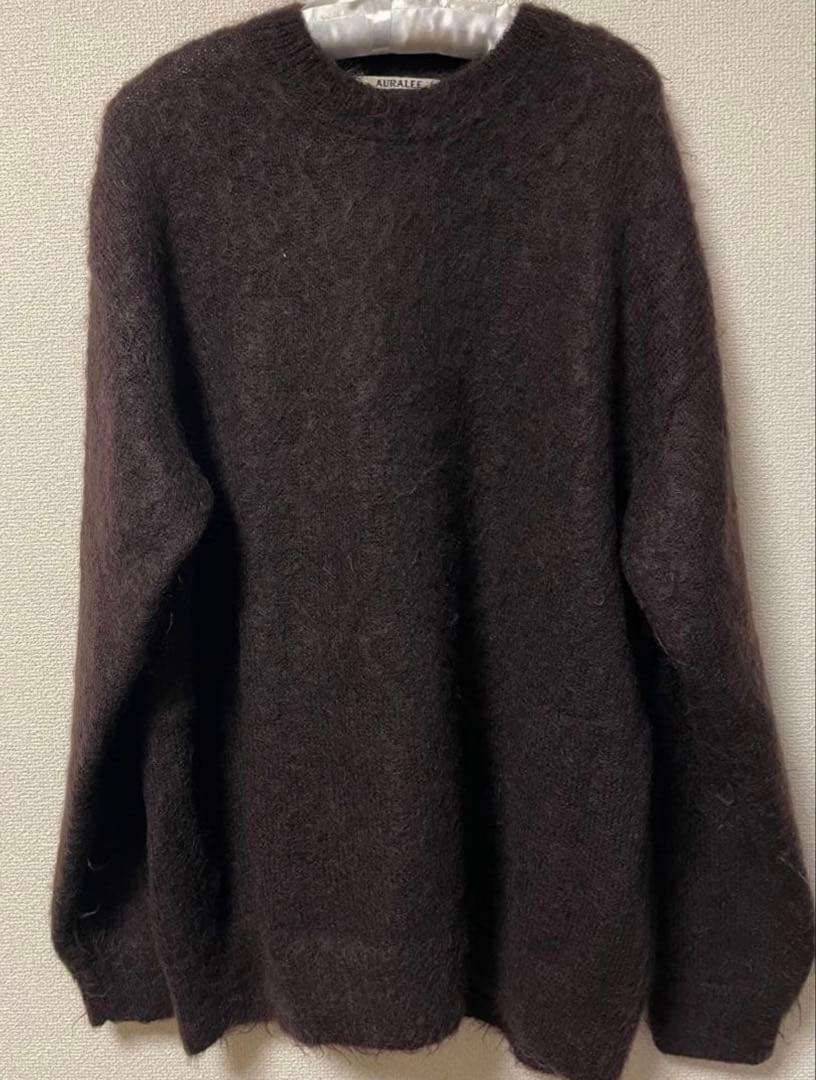 トップス BRUSHED SUPER KID MOHAIR KNIT P/O