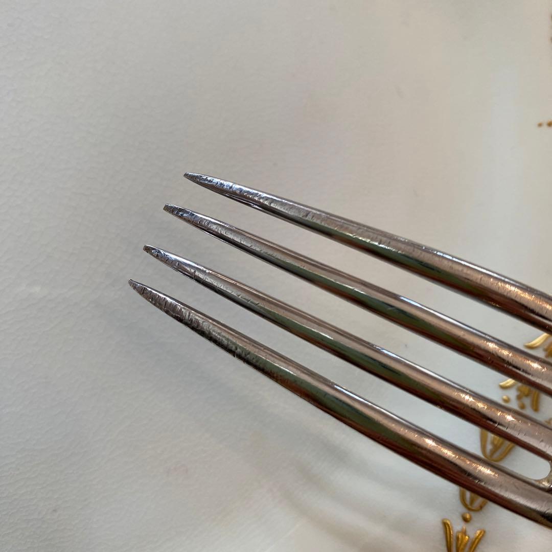 【ピュイフォルカ】純銀 スターリング／ディナー用３本セット ５組／ポンパドール