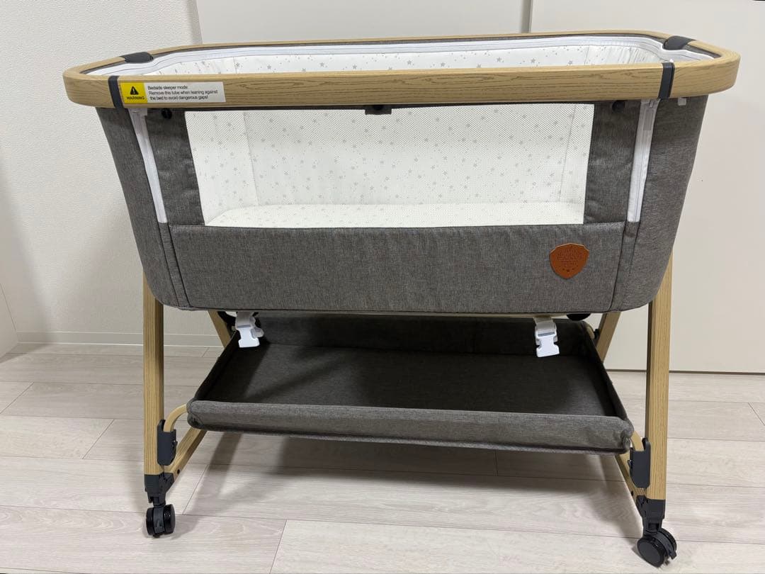 あやこ　HZDMJ ベビーベッド グレー