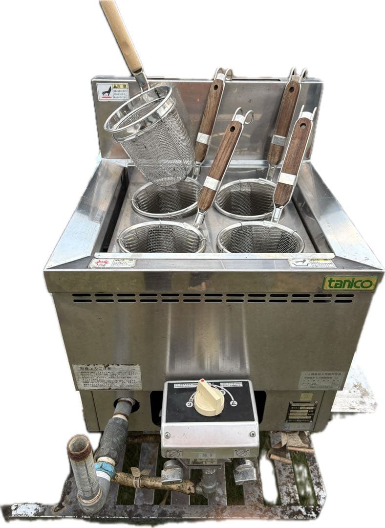 タニコー （tanico）業務用 4口 卓上ラーメン 釜