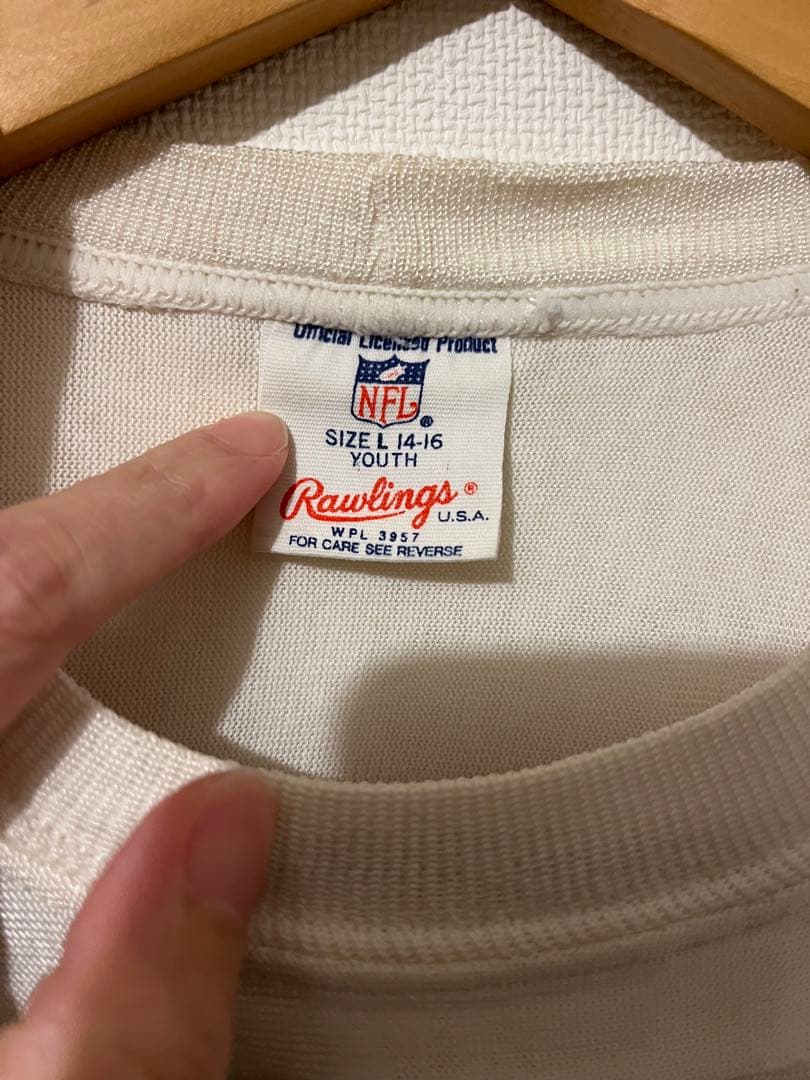 80sNFLアメフトフットボールシャツダラスカウボーイズ七分袖メッシュUSA