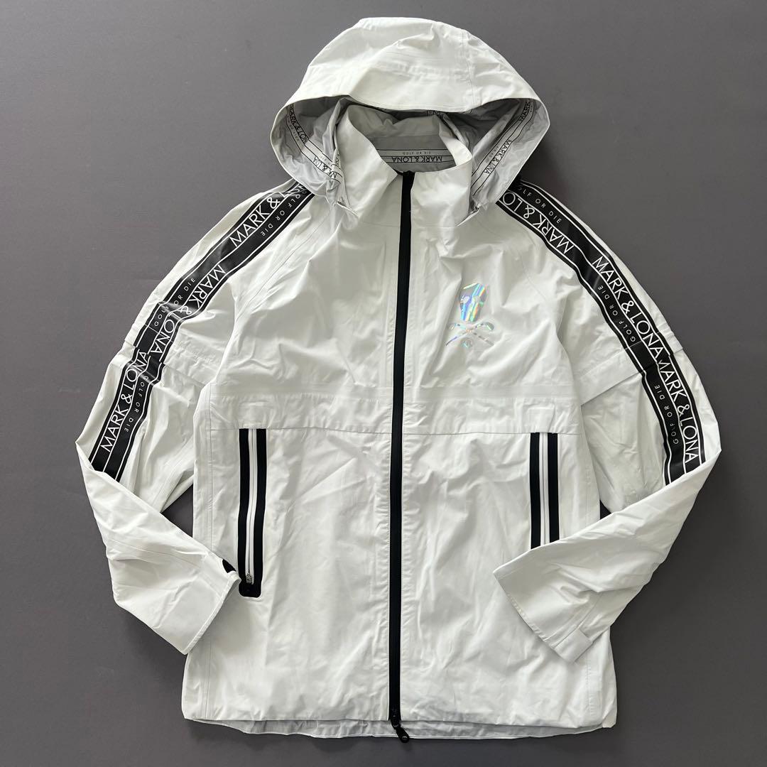 MARK&LONA マークアンドロナ　レインジャケット　メンズ　サイドロゴ　防水