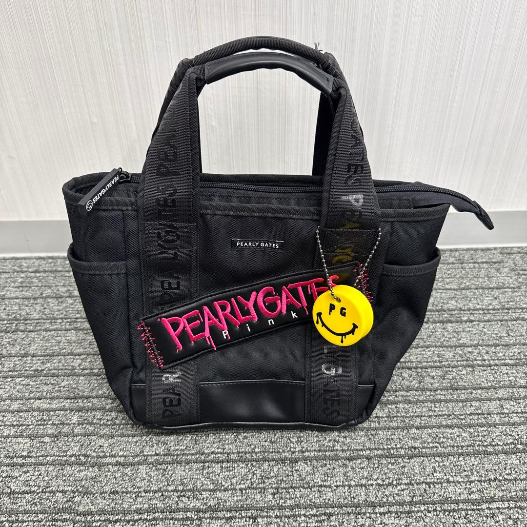 パーリーゲイツ　キャディバッグ 12点セット　ブラック×ピンク