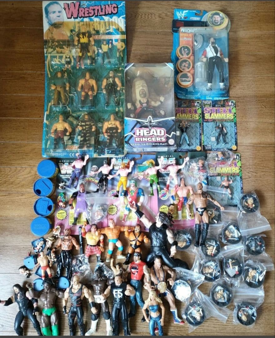 プロレスフィギュアまとめ売り　wwe 全日本新日本プロレスハズブロマテル