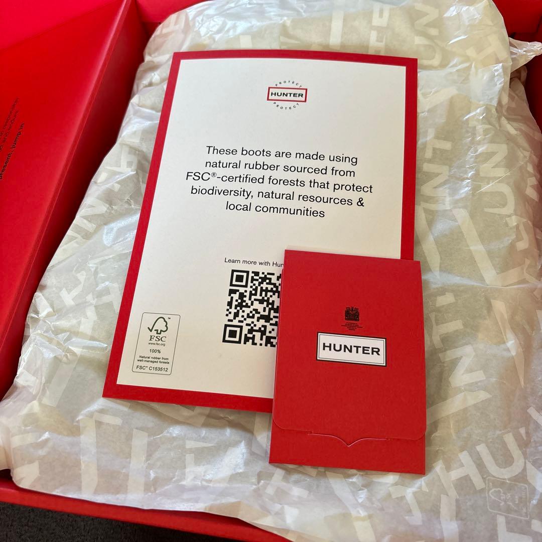 ゆ*ぺ様 ハンター トリ カラー ロゴ バックストラップ ブーツ