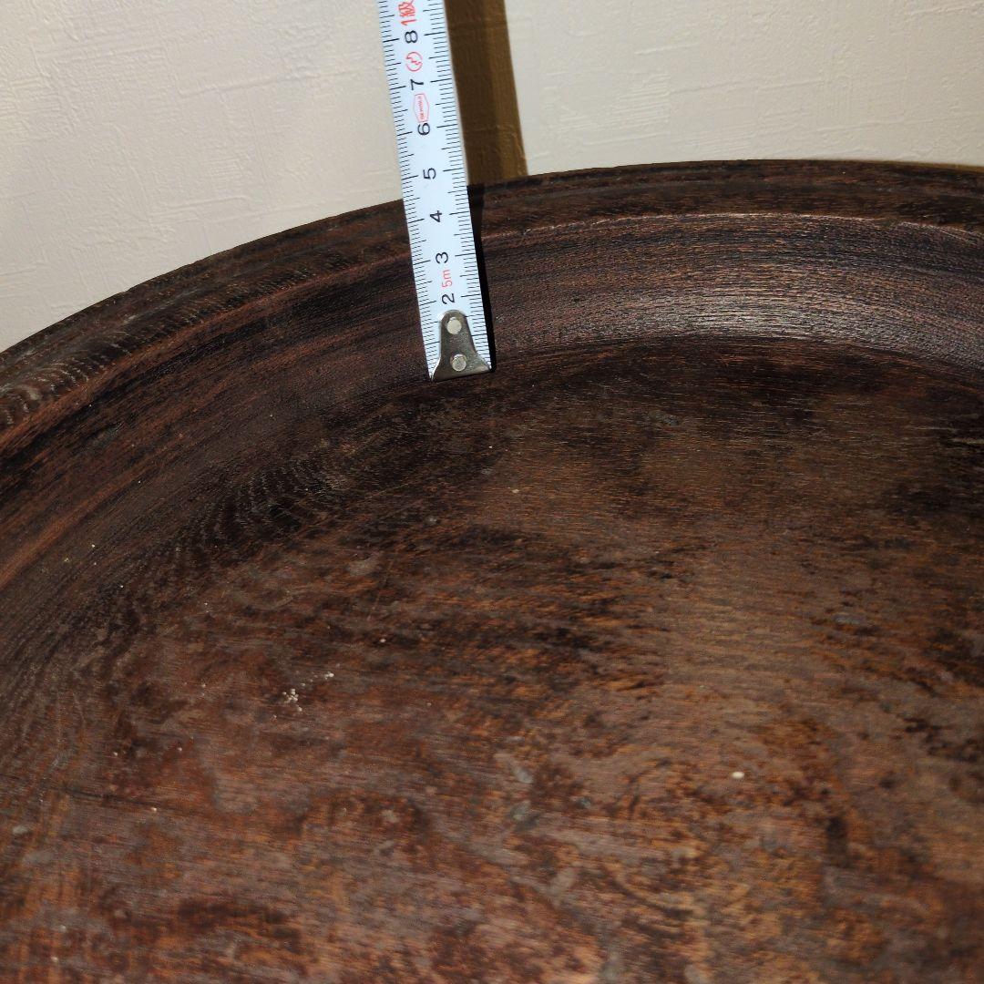 アンティーク木製コンポート皿 ウッドコンポート