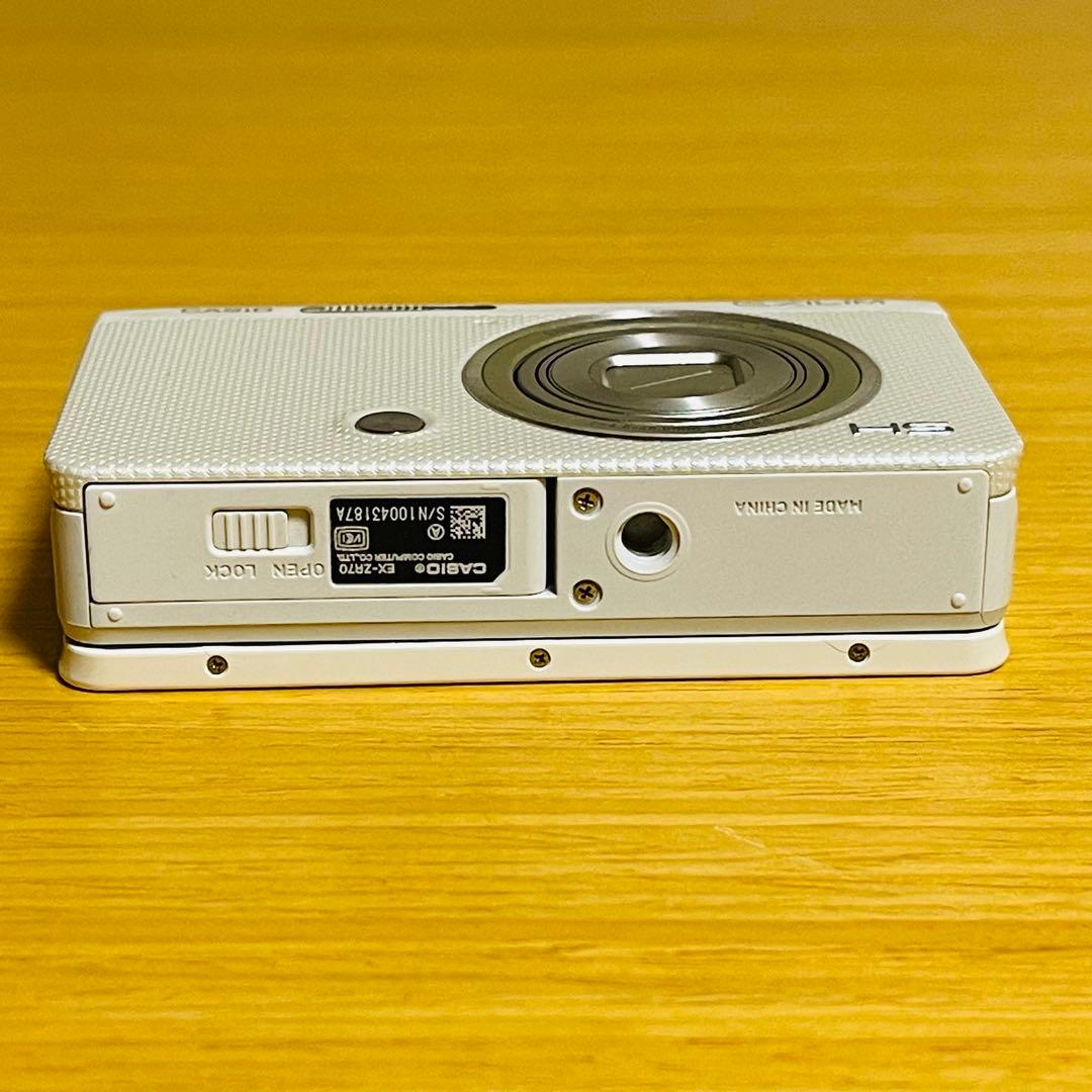 【♡hrm♡プロフ必読】カシオ EXILIM EX-ZR70WE ホワイト