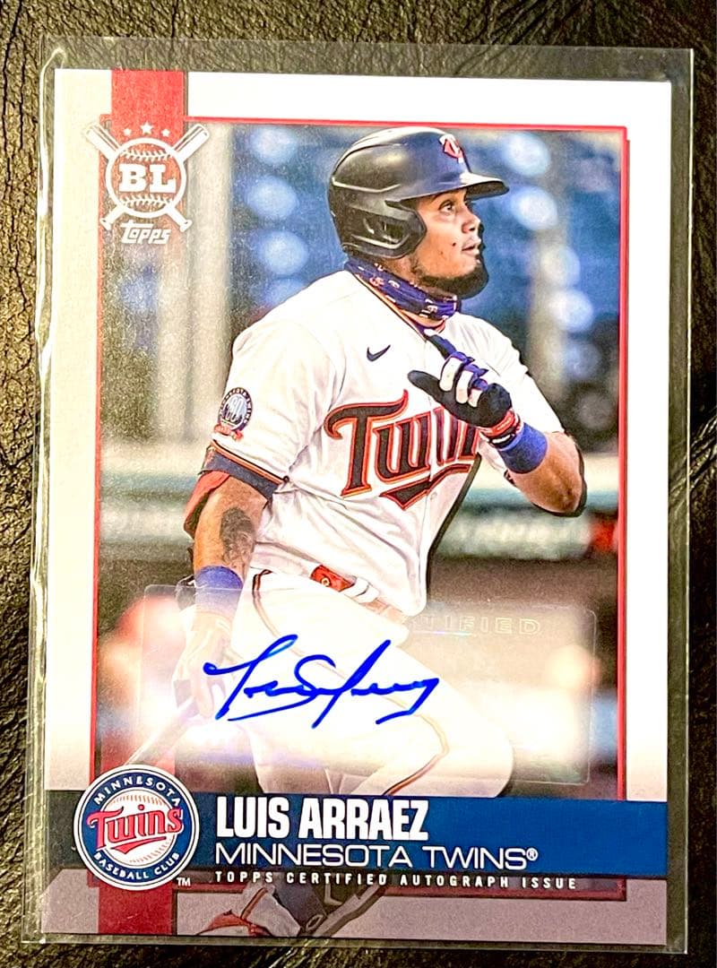 祝首位打者❗️Luis Areaez直筆サイン　MLB Auto