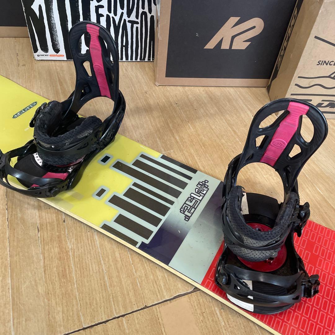 BURTON×FLUX　バートン　フラックスバインディング付スノーボードセット