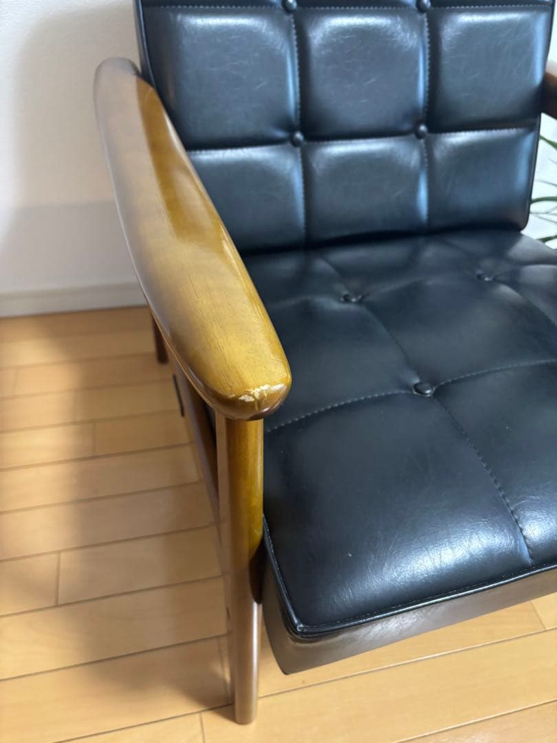 カリモク60 Kチェア1シーター スタンダードブラック