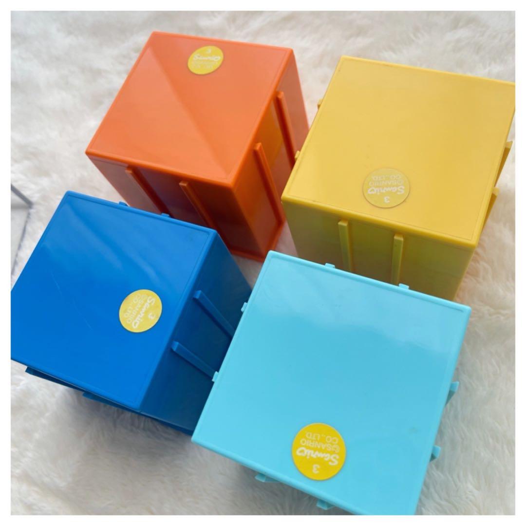 レトロ レア ハローキティ 収納ボックス チェスト 引き出し 4個セット