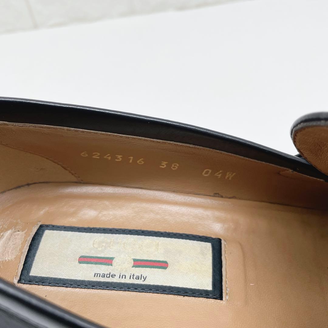 GUCCI シェリーライン インターロッキング ローファー タッセル 38サイズ