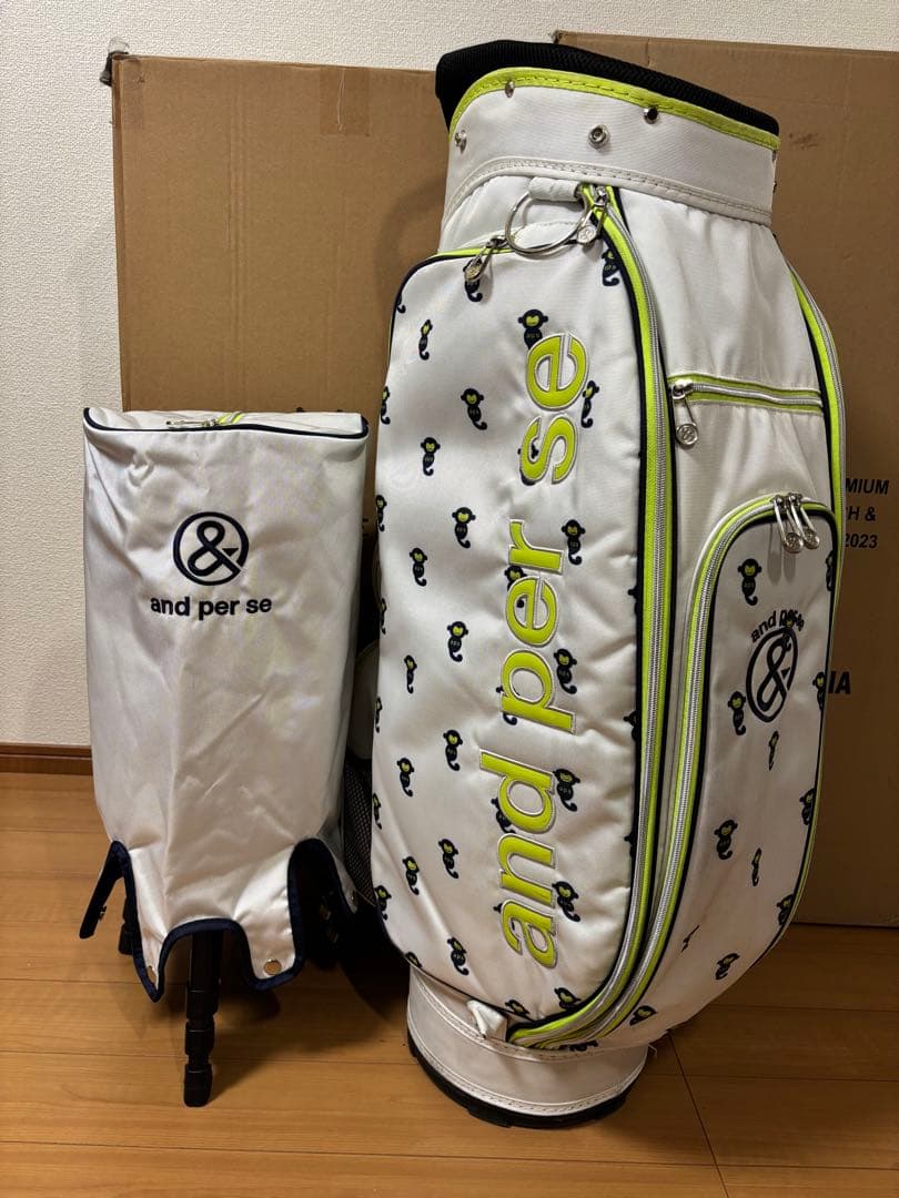 美品 and per se アンパスィ キャディバッグ 9型