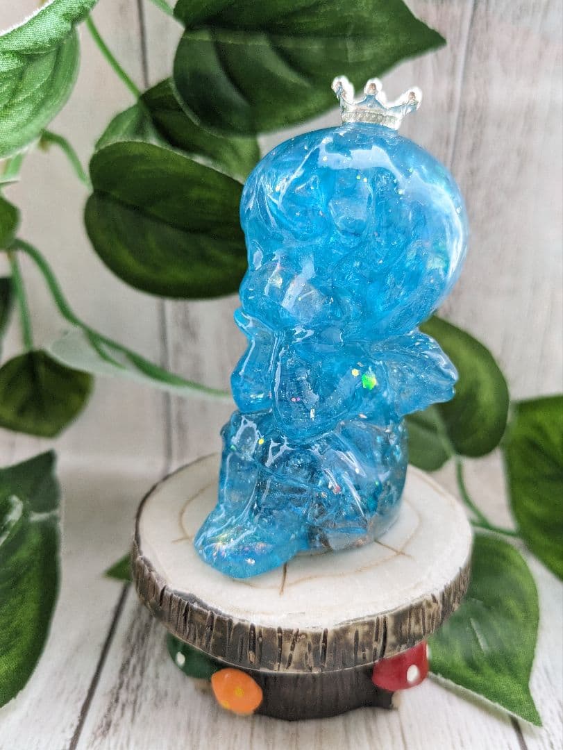 【yucco89】エンジェルオーラクォーツのたこちゃん形オルゴ☆他３点