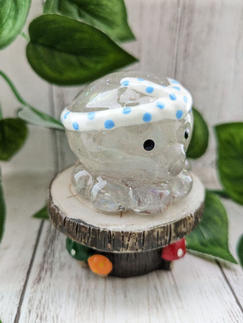 【yucco89】エンジェルオーラクォーツのたこちゃん形オルゴ☆他３点