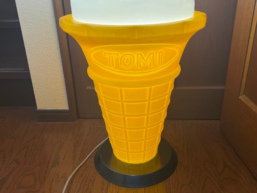 ソフトクリーム 看板 ランプ TOMI スジャータ 昭和レトロ