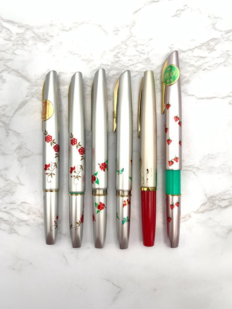 【６本まとめ】PILOT 万年筆　14K　昭和レトロ　ペン先無し　インクなし