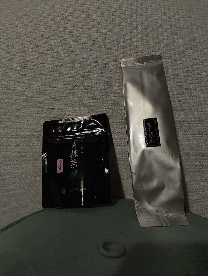 抹茶 もくれん100g、八女の華20g