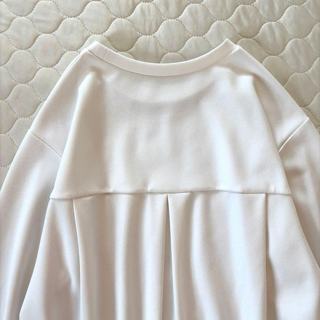 【極美品】BEARDSLEY Tブラウス FREEサイズ　ホワイト