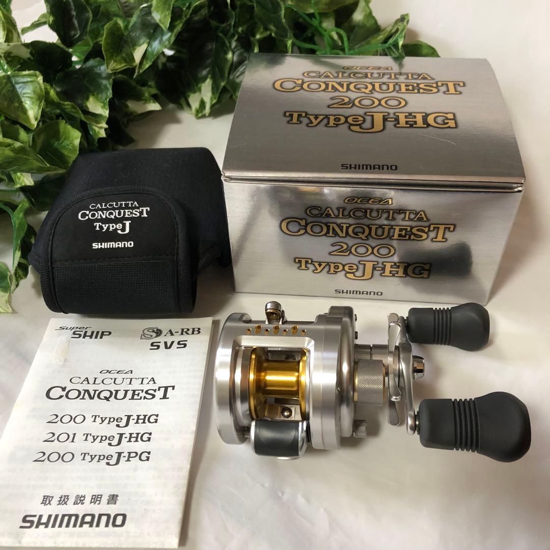 極美品　シマノ　10オシアカルカッタコンクエスト200 JHG リール　付属品付
