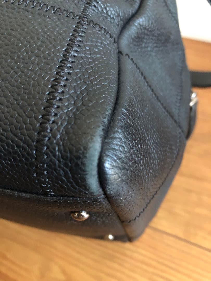 CHANELシャネル チョコバー ハンドバッグ キャビアスキン