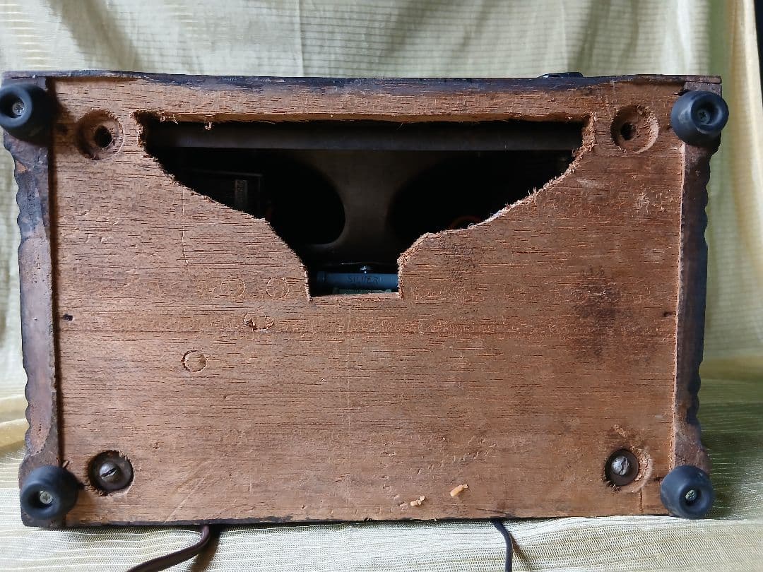 昭和レトロ ナショナル 真空管ラジオ「ジャンク」