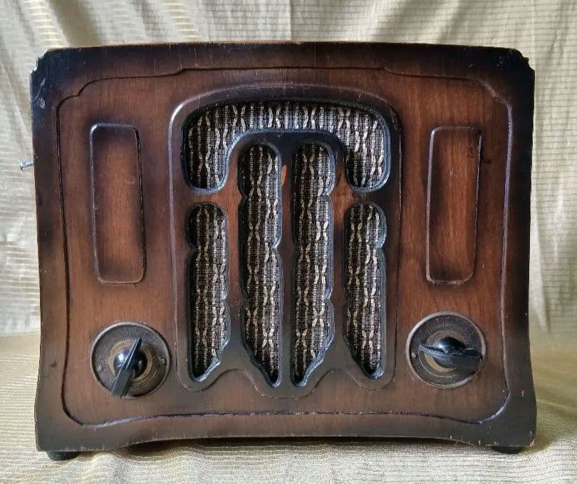 昭和レトロ ナショナル 真空管ラジオ「ジャンク」