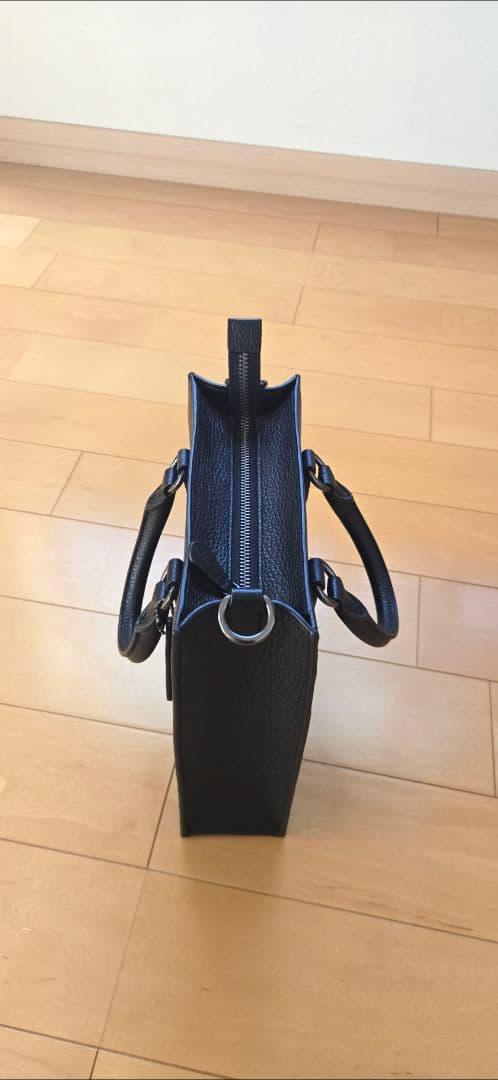 COACH ブラック レザートートバッグ