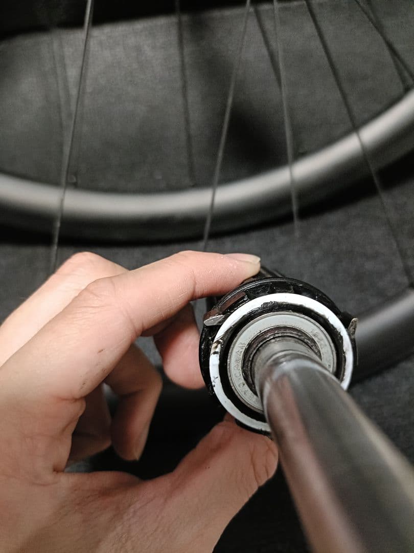 リムブレーキ　カーボンホイール　手組　前後セット